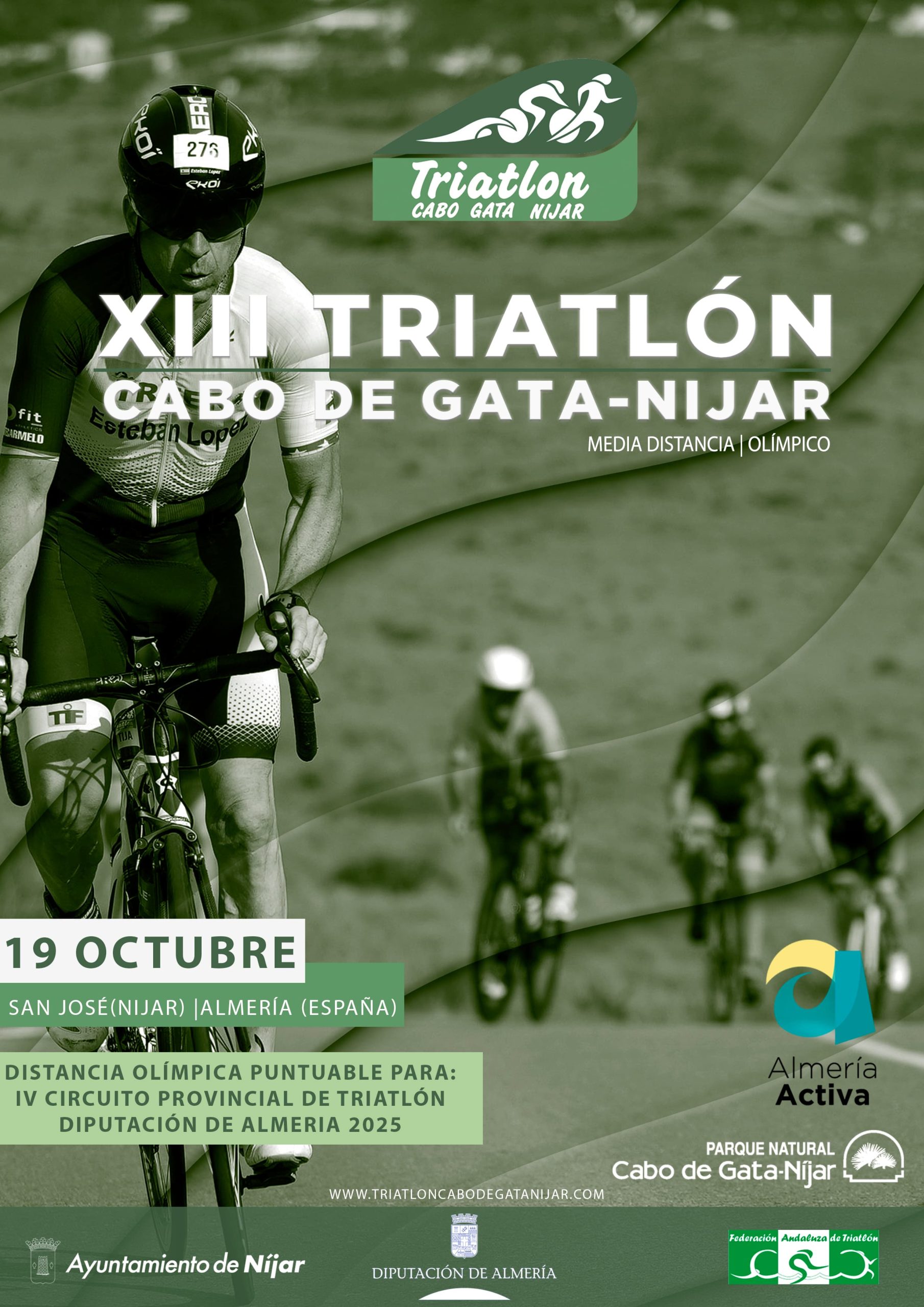 Almería Activa. Eventos de interés turístico deportivo. Triatlón Cabo de Gata 19-10-25