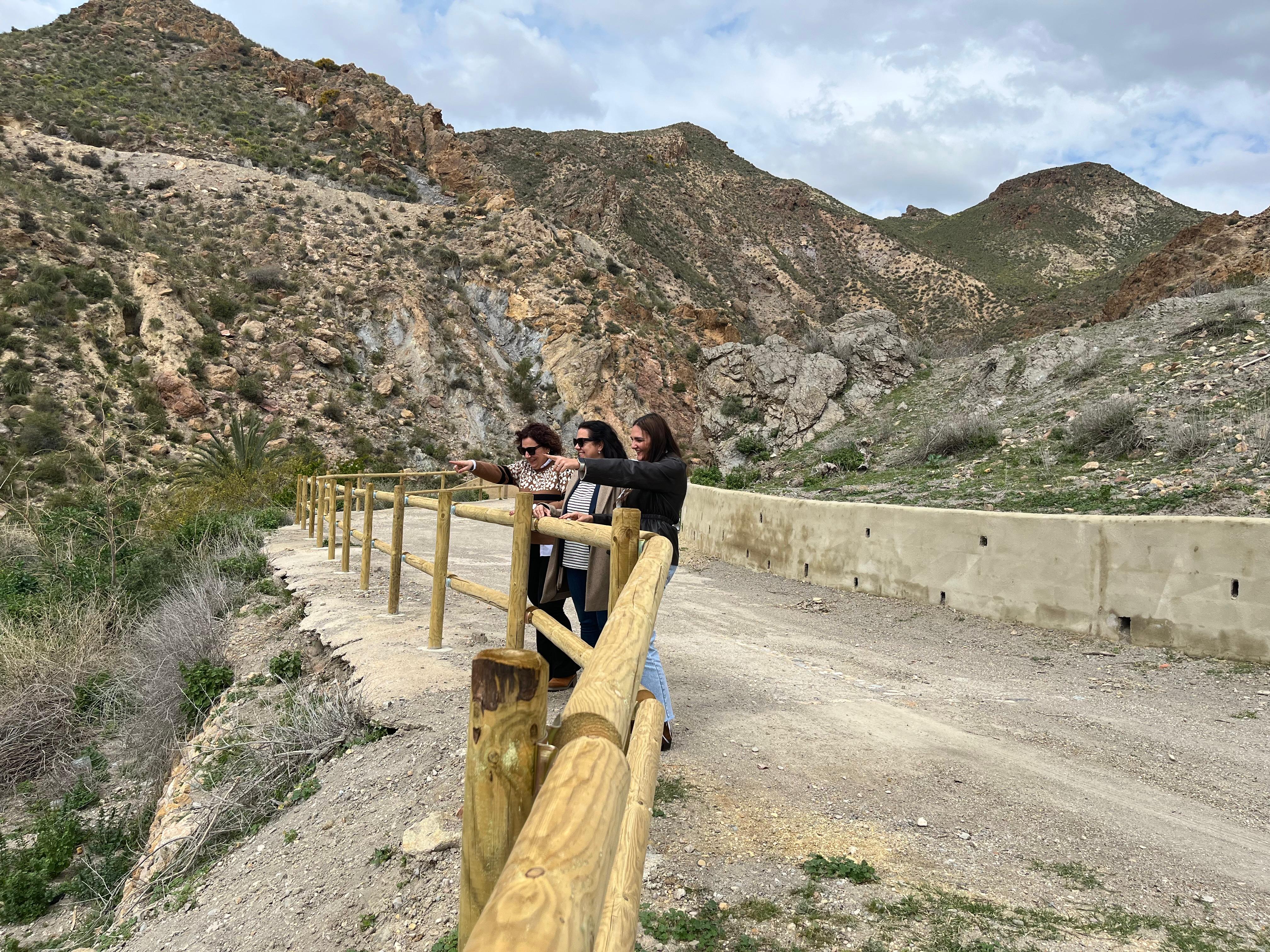 Obras de adecuación del nuevo sendero de acceso al yacimiento de Fuente Álamo