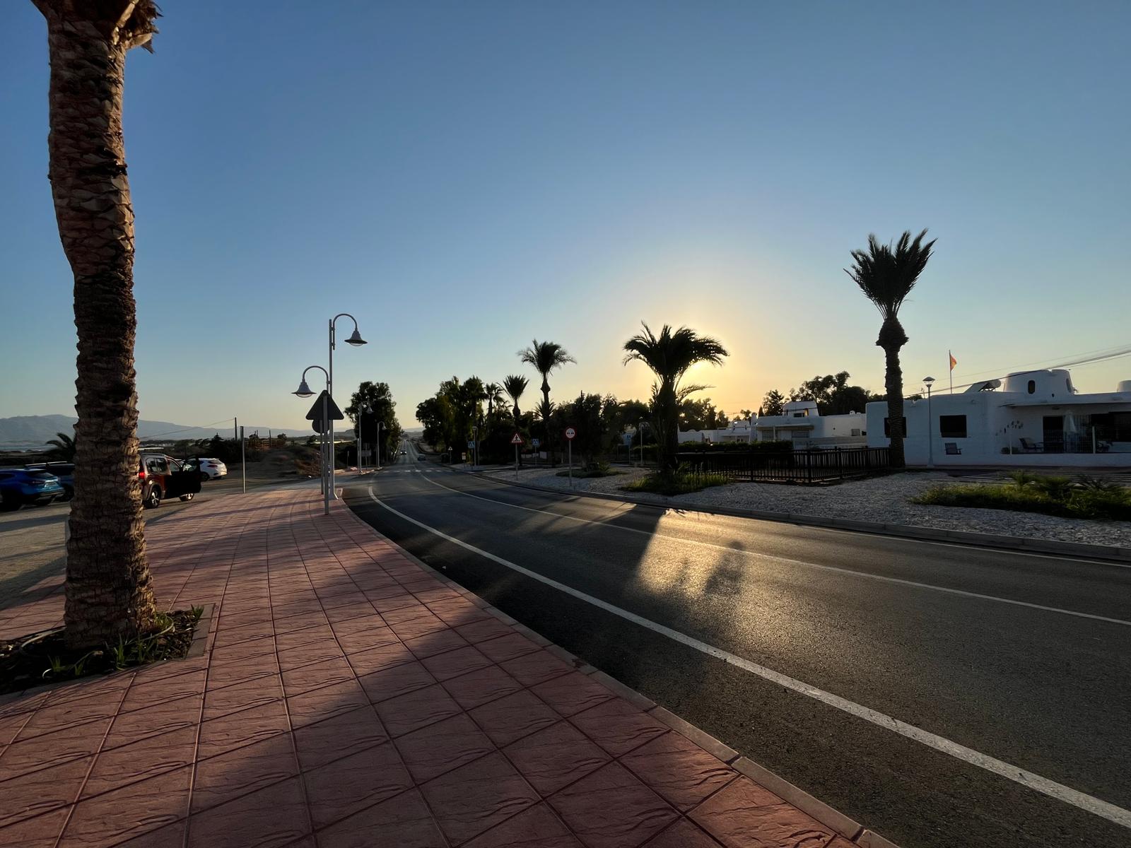 Bulevar de entrada a Villaricos