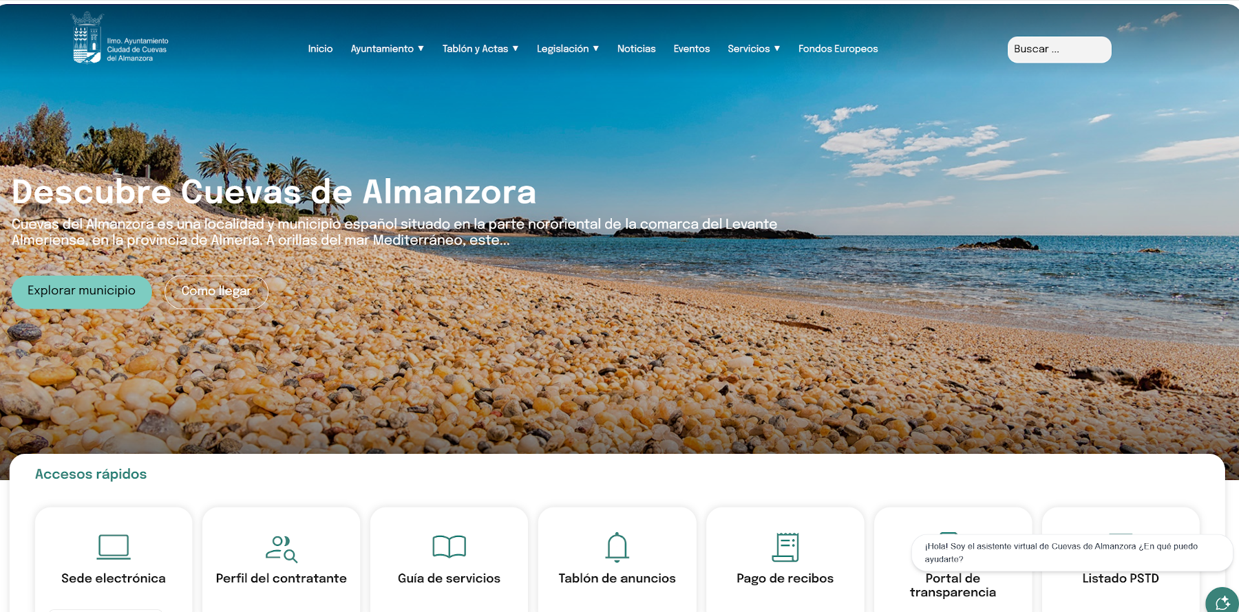 web Ayuntamiento de Cuevas del Almanzora