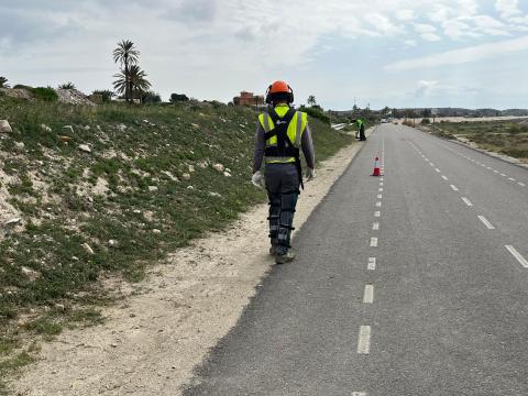 Corredor verde sostenible en el ciclocarril del embalse cuevano