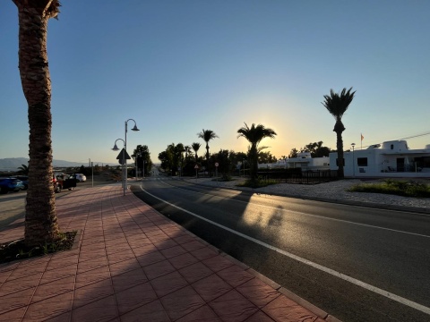 Bulevar de entrada a Villaricos