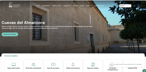 web Ayuntamiento de Cuevas del Almanzora